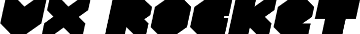 Náhled písma VX Rocket Expanded Italic