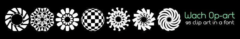 Wach Op-Art Schriftart