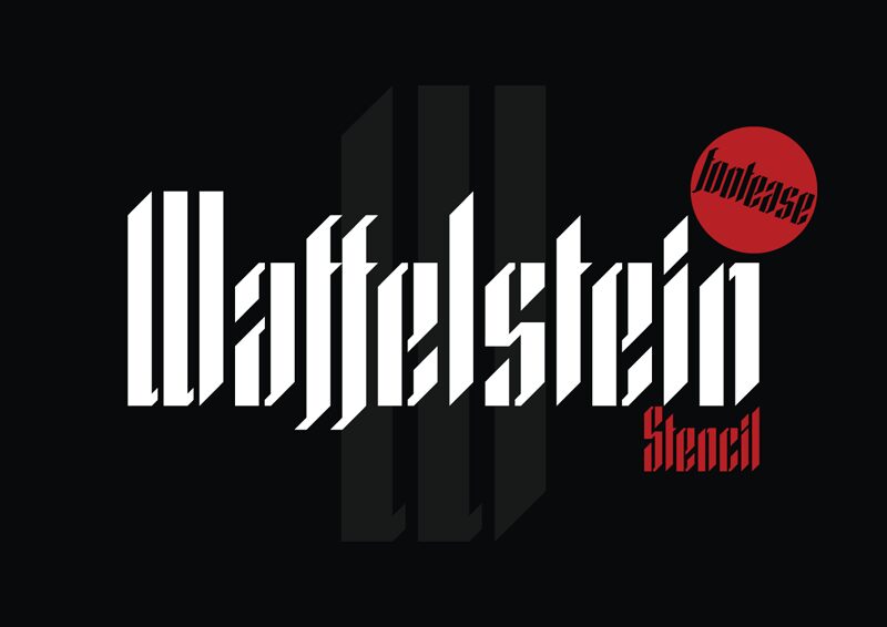 Waffelstein Schriftart