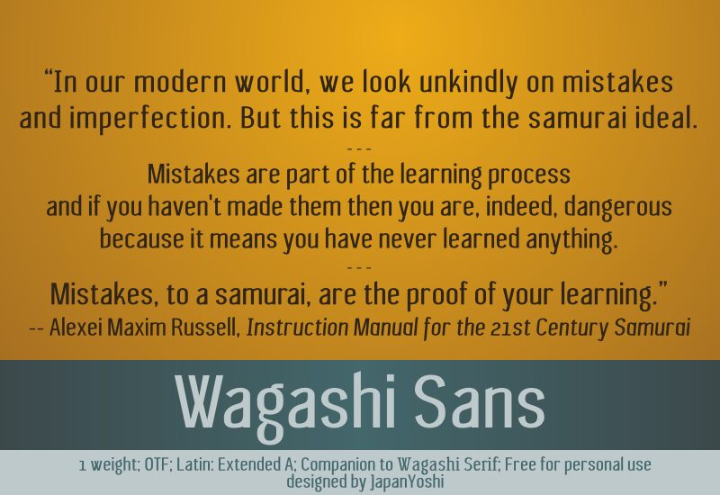 Wagashi Sans Czcionka