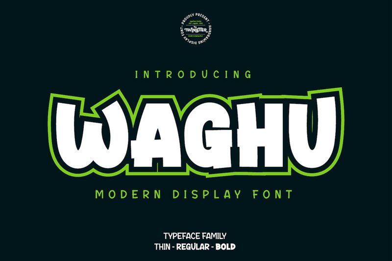 WAGHU Schriftart