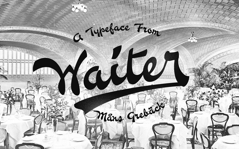 Waiter Schriftart