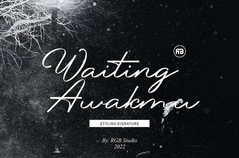 Waiting Awakmu Schriftart