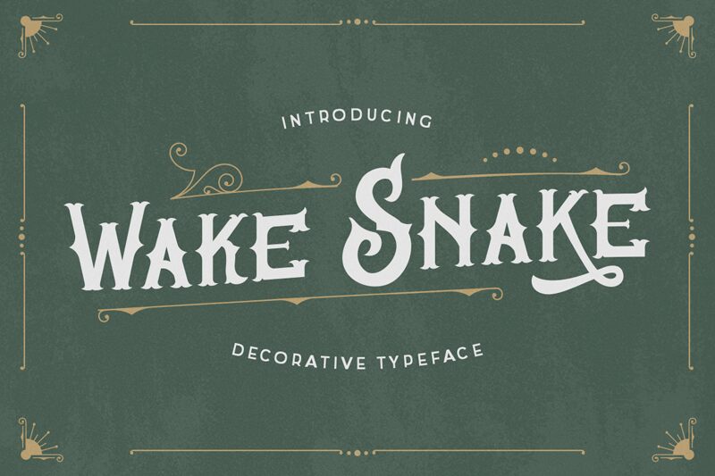 Wake Snake Czcionka