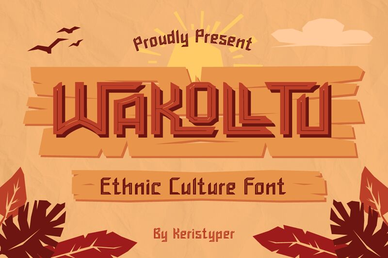 Wakolltu Schriftart