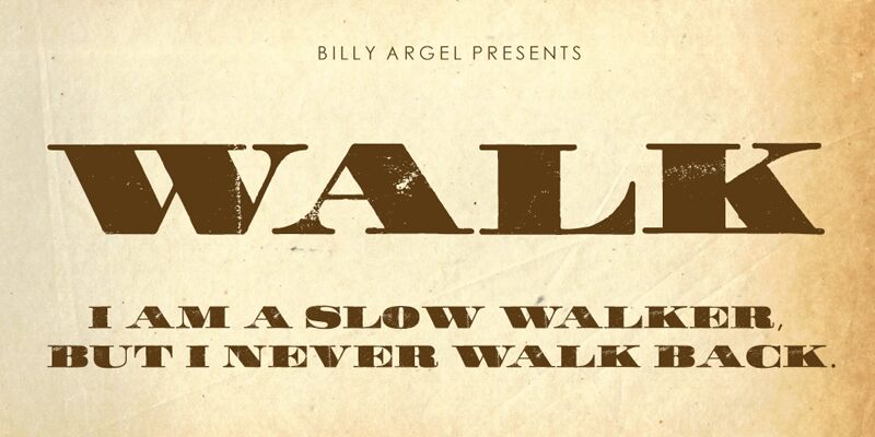 WALK Schriftart