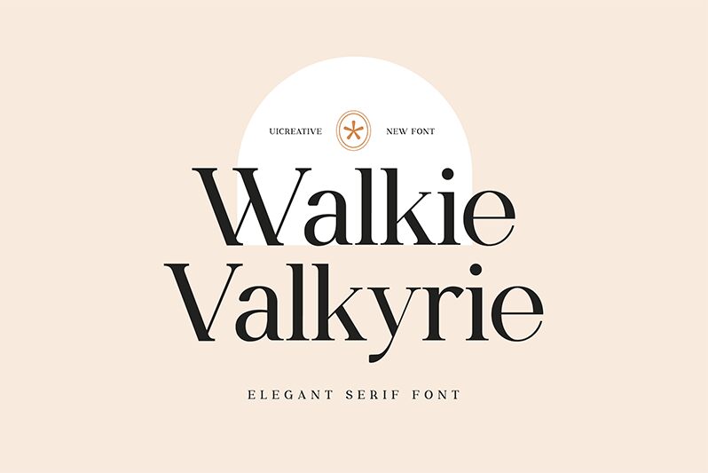 WalkieValkyrie Czcionka