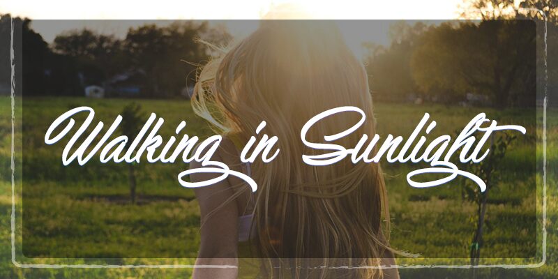 Walking in Sunlight  Schriftart