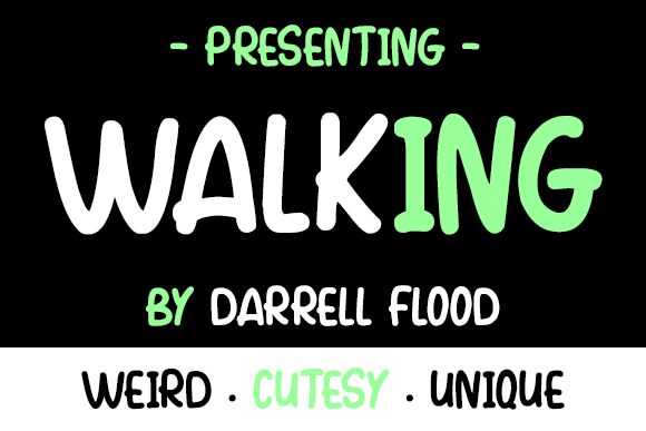 Walking Schriftart