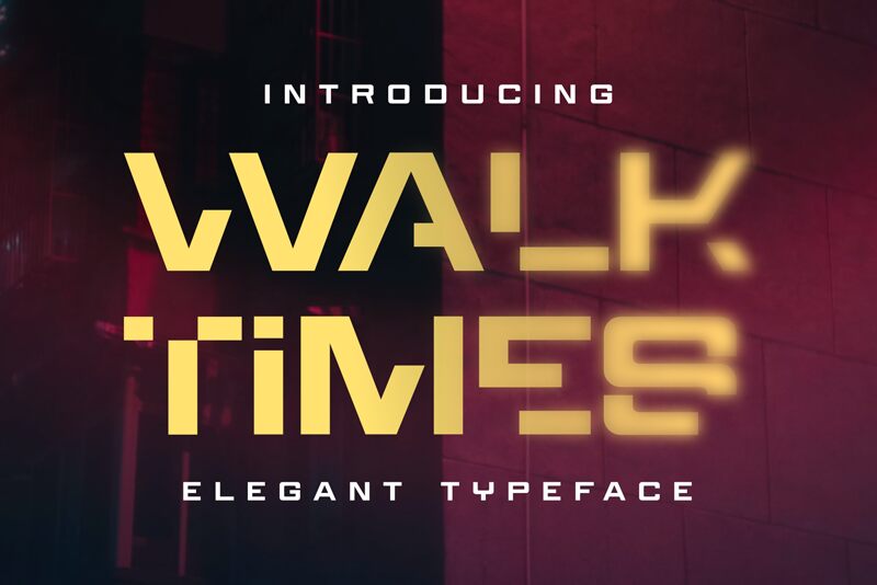 Walktimes Schriftart