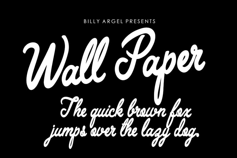 Wall Paper Schriftart