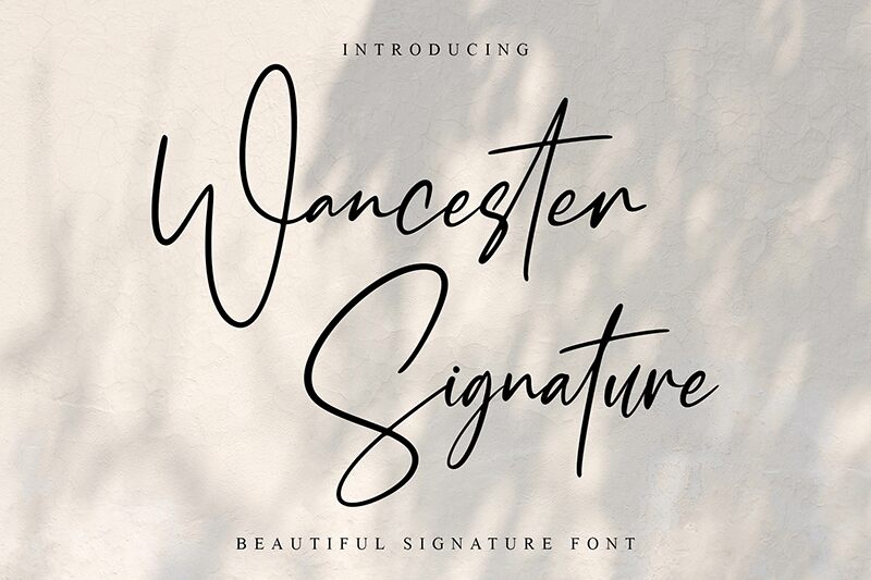 Wancester Signature Czcionka