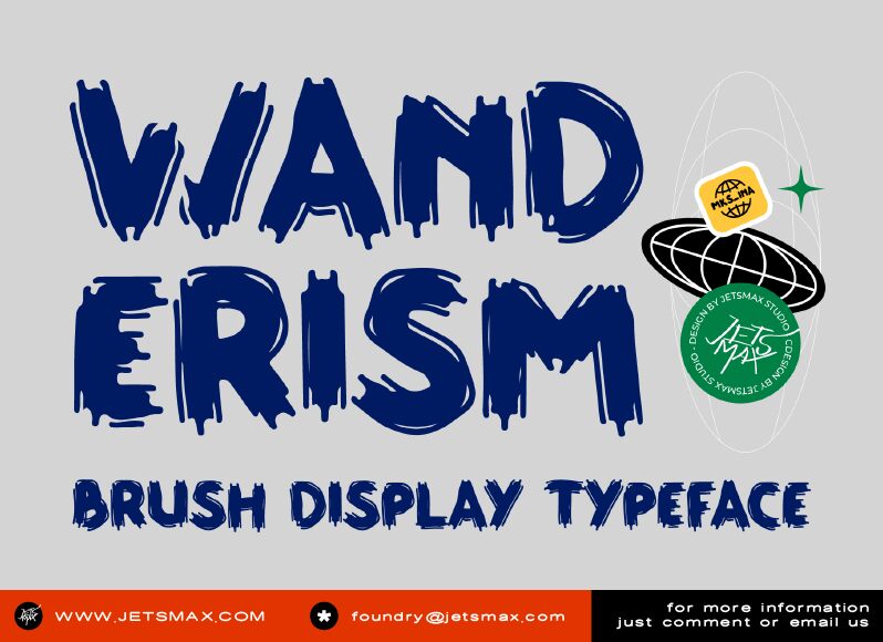 WANDERISM Schriftart