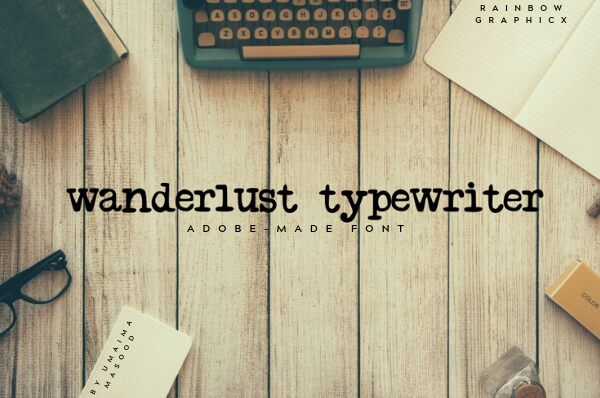 Wanderlust Typewriter Druh písma