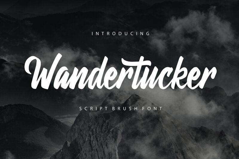 Wandertucker Schriftart