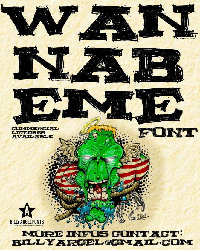 WANNABEME Schriftart