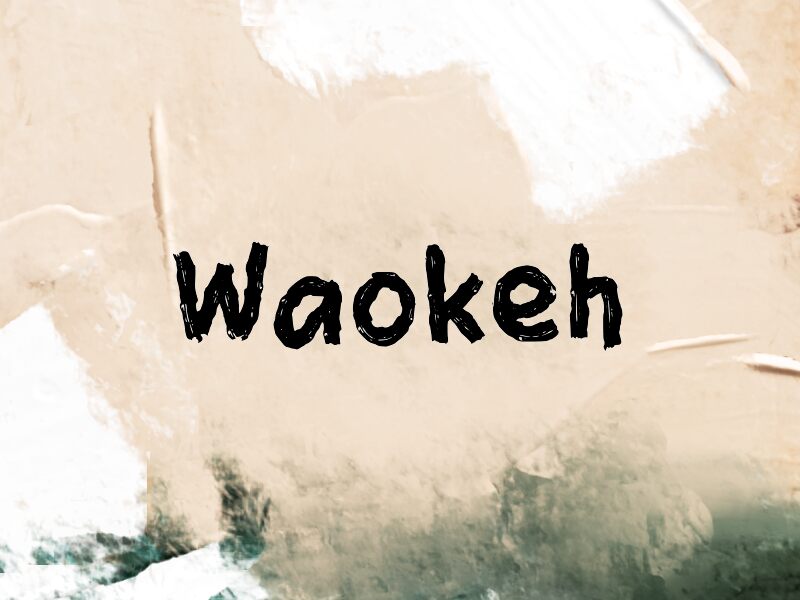 Waokeh font presentation and specimen