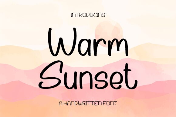 Warm Sunset Czcionka