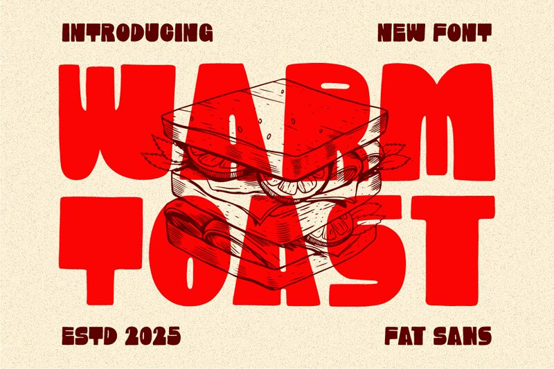 Warm Toast — Presentación de la fuente