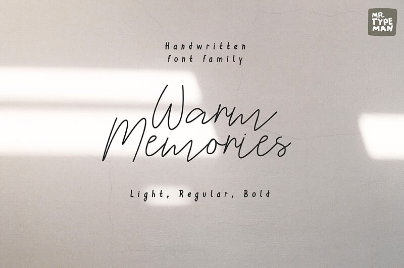 Warm Memories Schriftart