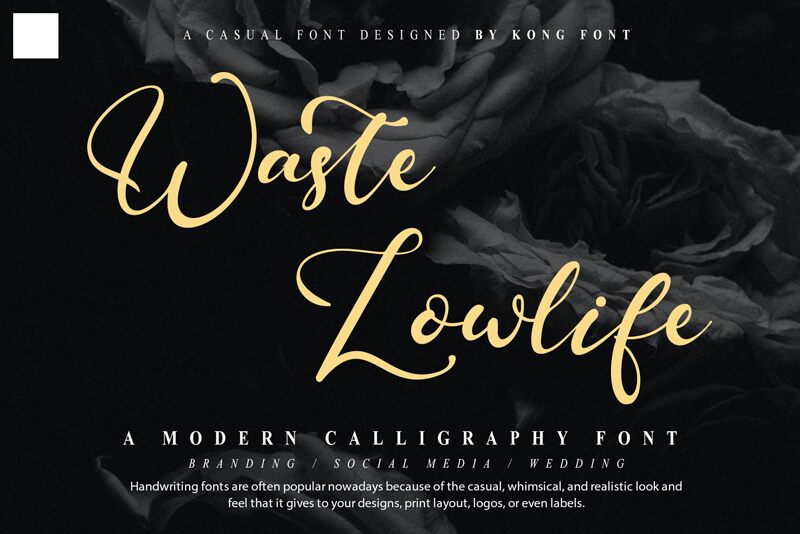 Waste Lowlife Schriftart