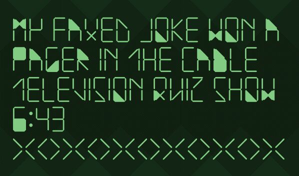 water in my casio Czcionka