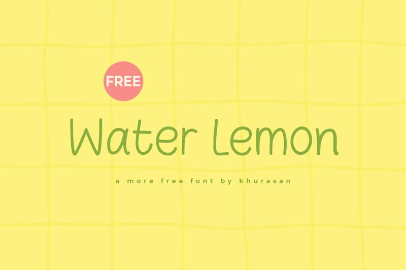 Water Lemon Schriftart
