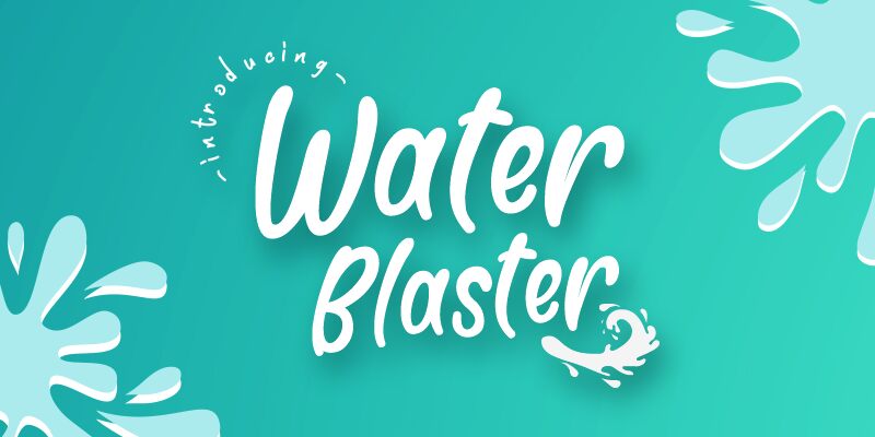 Water Blaster Czcionka