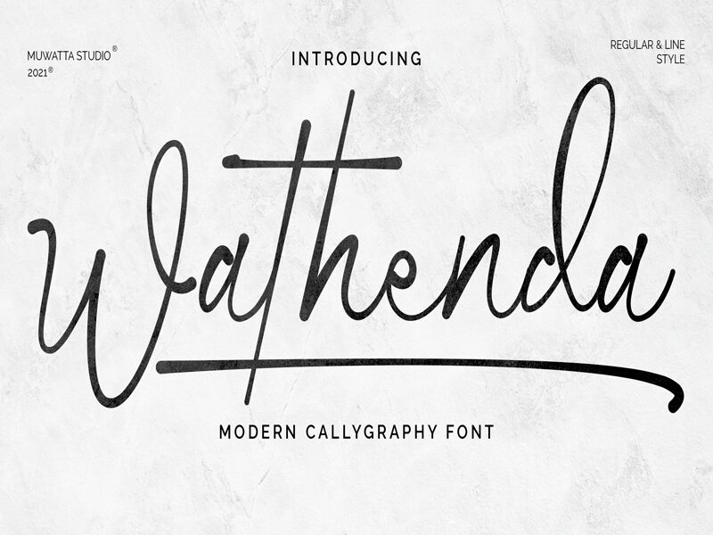 Wathanda Signature Schriftart