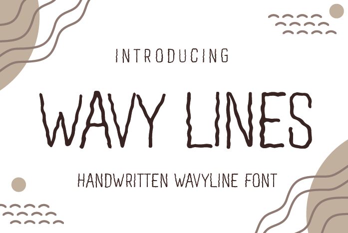 Wavy Lines Czcionka