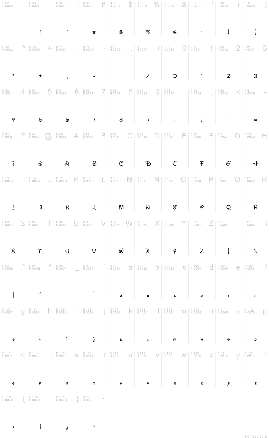 Walt Disney Script v20.20 font With Disney Letter Template