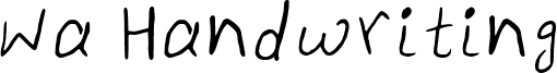 Wa Handwriting Regular