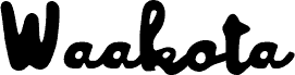 Preview of the Waakota font