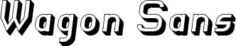 Wagon Sans Shaded Italic
