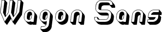 Wagon Sans Two Shaded Italic