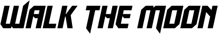 Podgląd czcionki Walk The Moon Condensed Italic