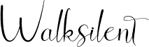 Walksilent font
