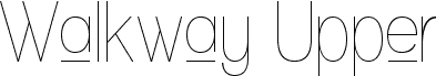 Walkway Upper Condensed