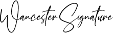 Wancester Signature font