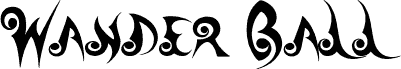 Preview of the Wander Ball font