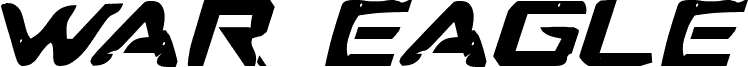 Попередній перегляд шрифту War Eagle Bold Italic