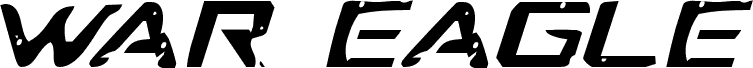 Попередній перегляд шрифту War Eagle Italic