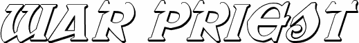 War Priest 3D Italic