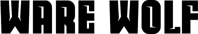 Ware Wolf шрифт