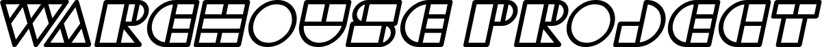 Náhled písma WAREHOUSE PROJECT Bold Italic