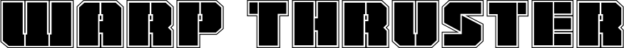 Preview of the Warp Thruster Academy Regular font