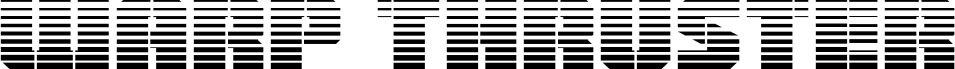 Preview of the Warp Thruster Gradient font
