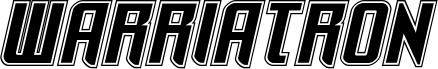 Preview of the Warriatron Academy font