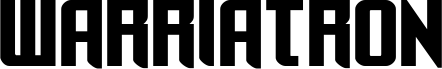 Preview of the Warriatron Bold Straight font