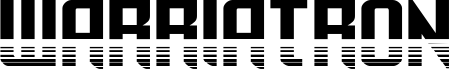 Preview of the Warriatron Halftone Straight font